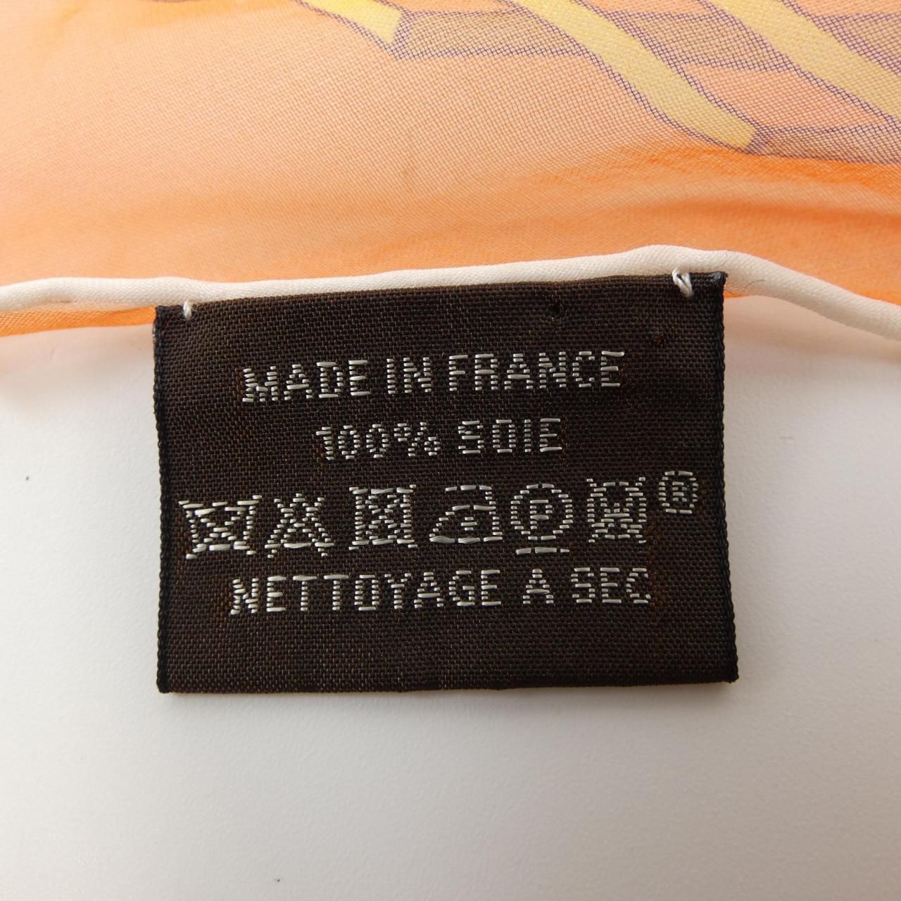 【美品】HERMES エルメス シルク スカーフ ストール ブラウン Hロゴ HERMES エルメス スカーフ CARRE カレH 55×55 044044S 044111S
