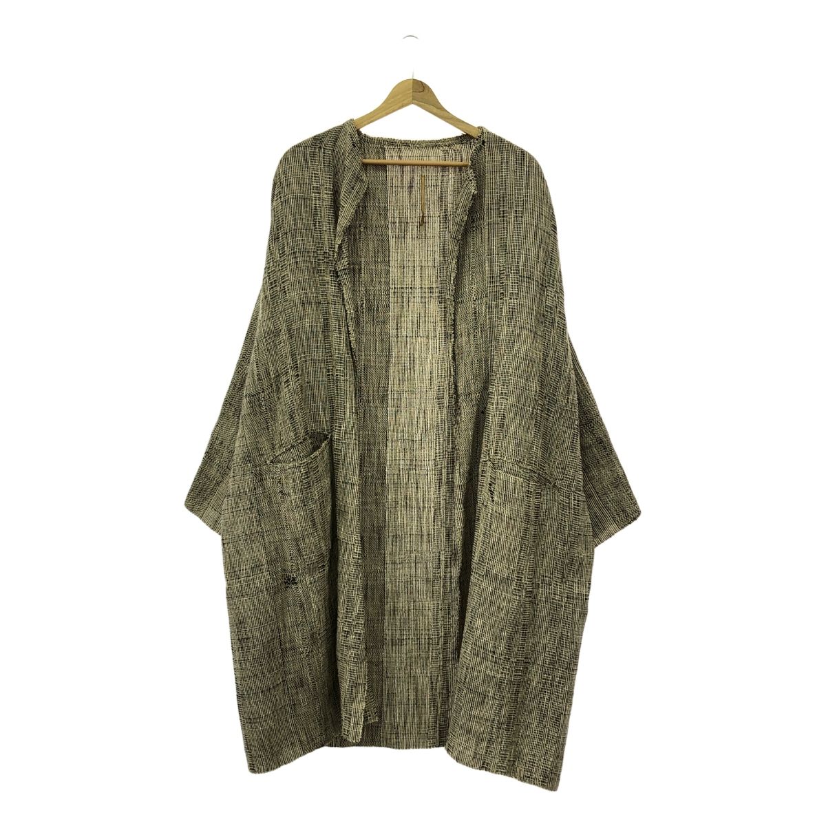 ISABELLA STEFANELLI | イザベラステファネリ | Virginia coat | Strati soft-doodle ヴァージニア コート | M | ダークブラウン|ホワイト|ベージュ | メンズ