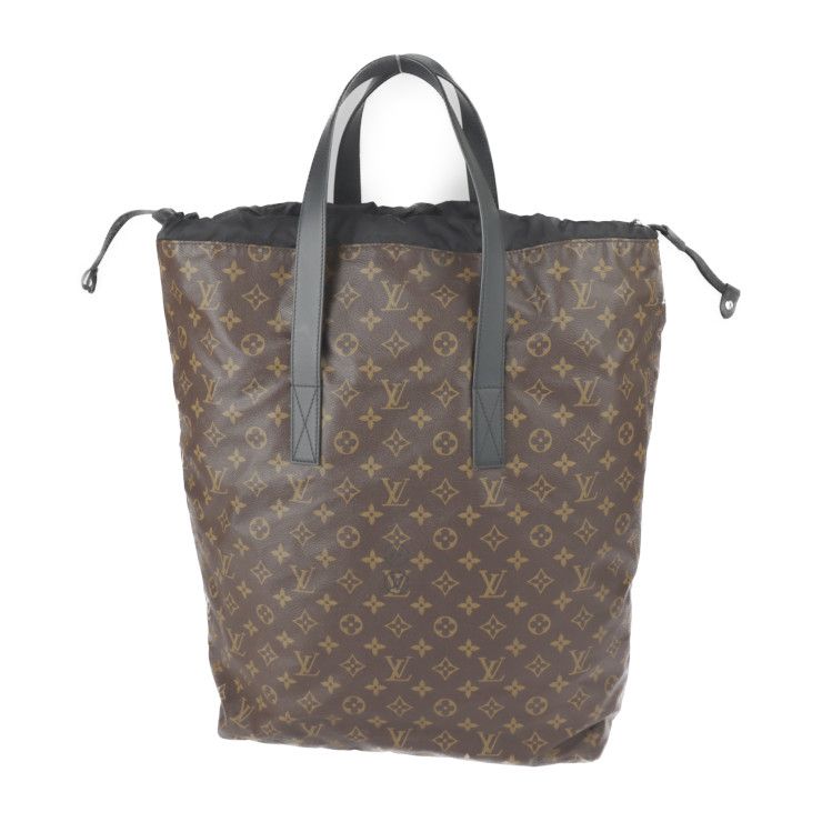 LOUIS VUITTON ルイ ヴィトン カバ ライト トートバッグ M43416 PVC レザー ブラウン ブラック モノグラム マカサー  藤原ヒロシコラボ フラグメント 【本物保証】