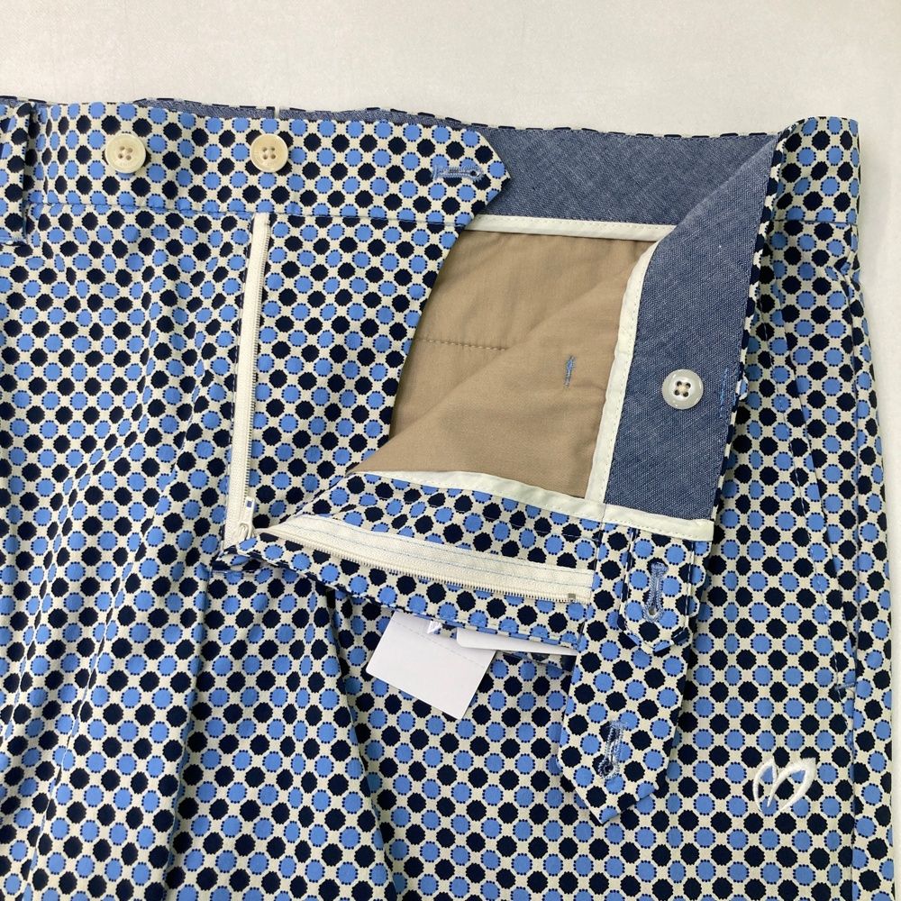 サイズ 7 MASTER BUNNY EDITION マスターバニーエディション ストレッチ ハーフパンツ ドット柄 ブルー系 240101537660 ゴルフウェア メンズ ストスト LLC-HASEGAWATOSO_COM