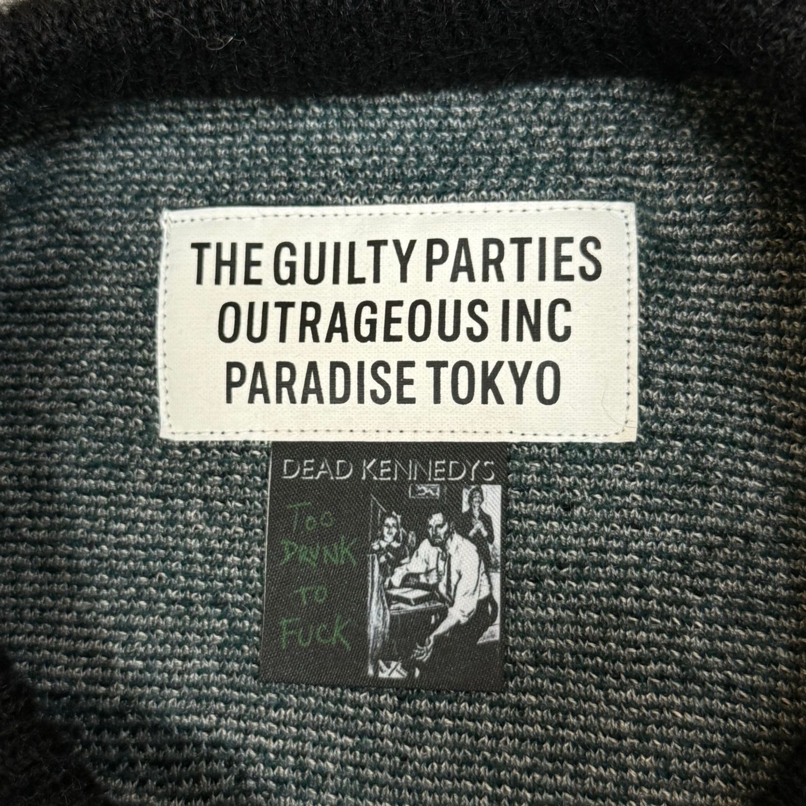 定価60500円 新品 WACKO MARIA DEAD KENNEDYS MOHAIR KNIT JACQUARD