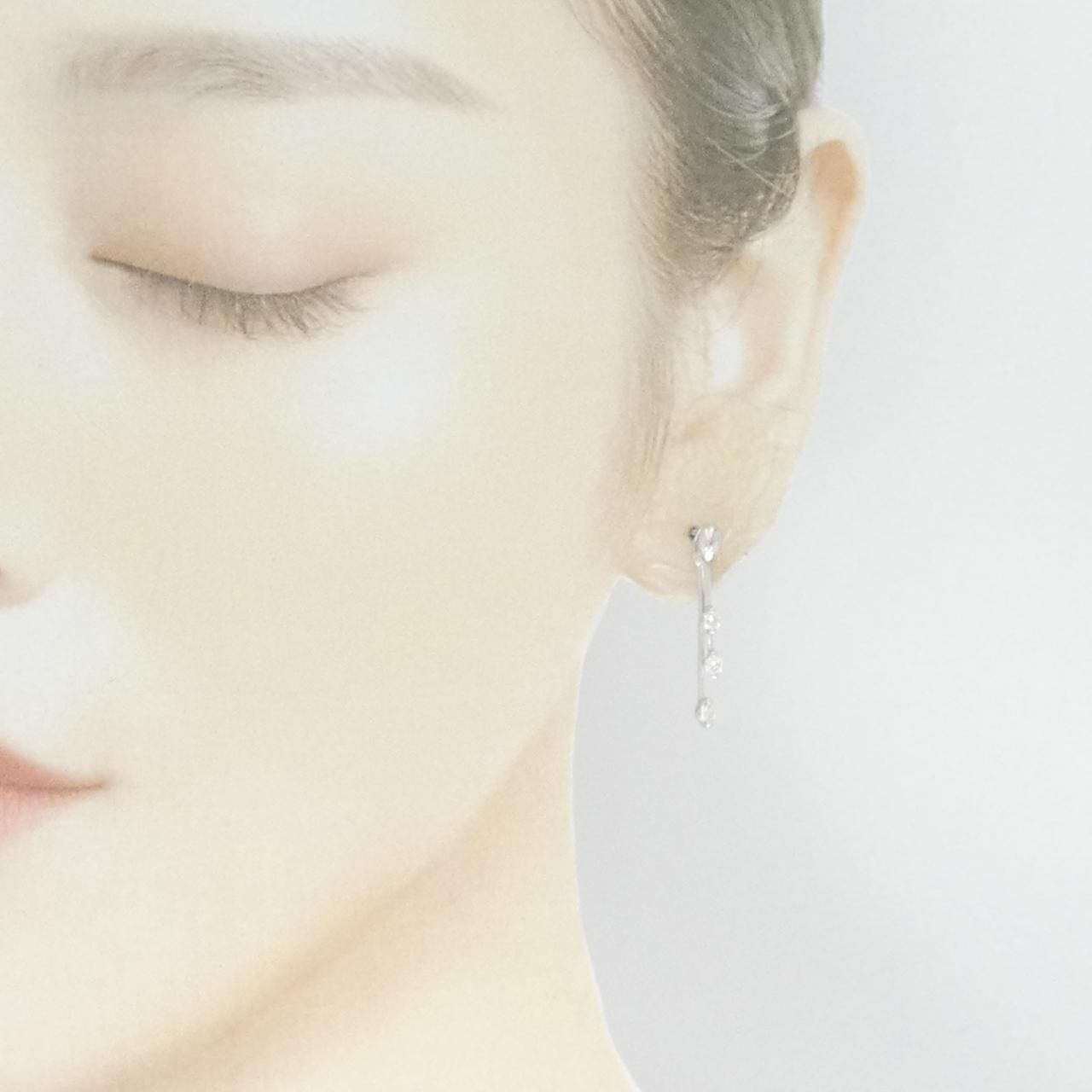 k18WG ダイヤモンドピアス　イヤリング　 ホワイトゴールド　0.50ct K18WG ダイヤモンド ピアス 0.50CT K18WG ダイヤモンド ピアス 0.50CT