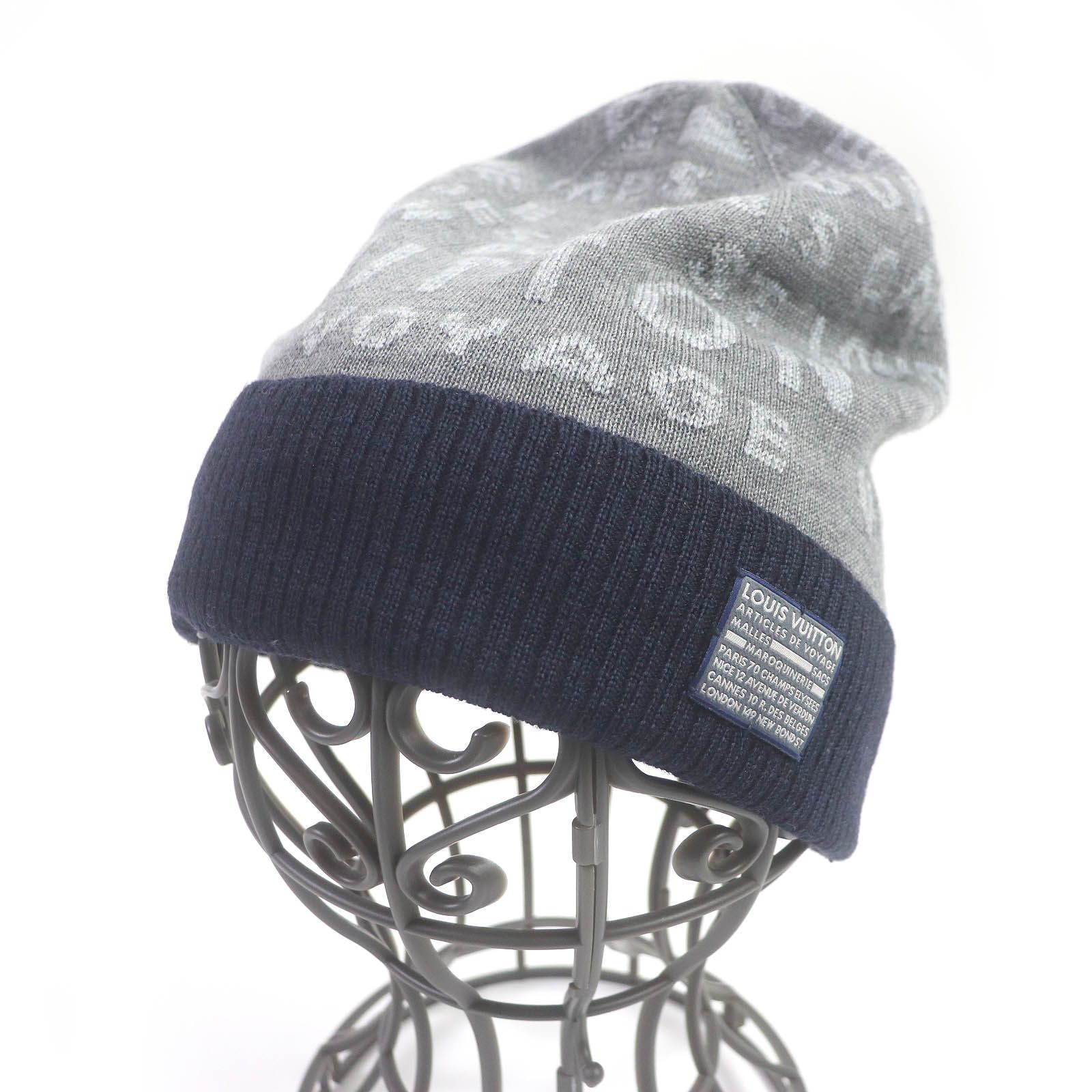 LOUIS VUITTON ルイヴィトン カシミヤ100% ビーニー ニット帽｜ルイ