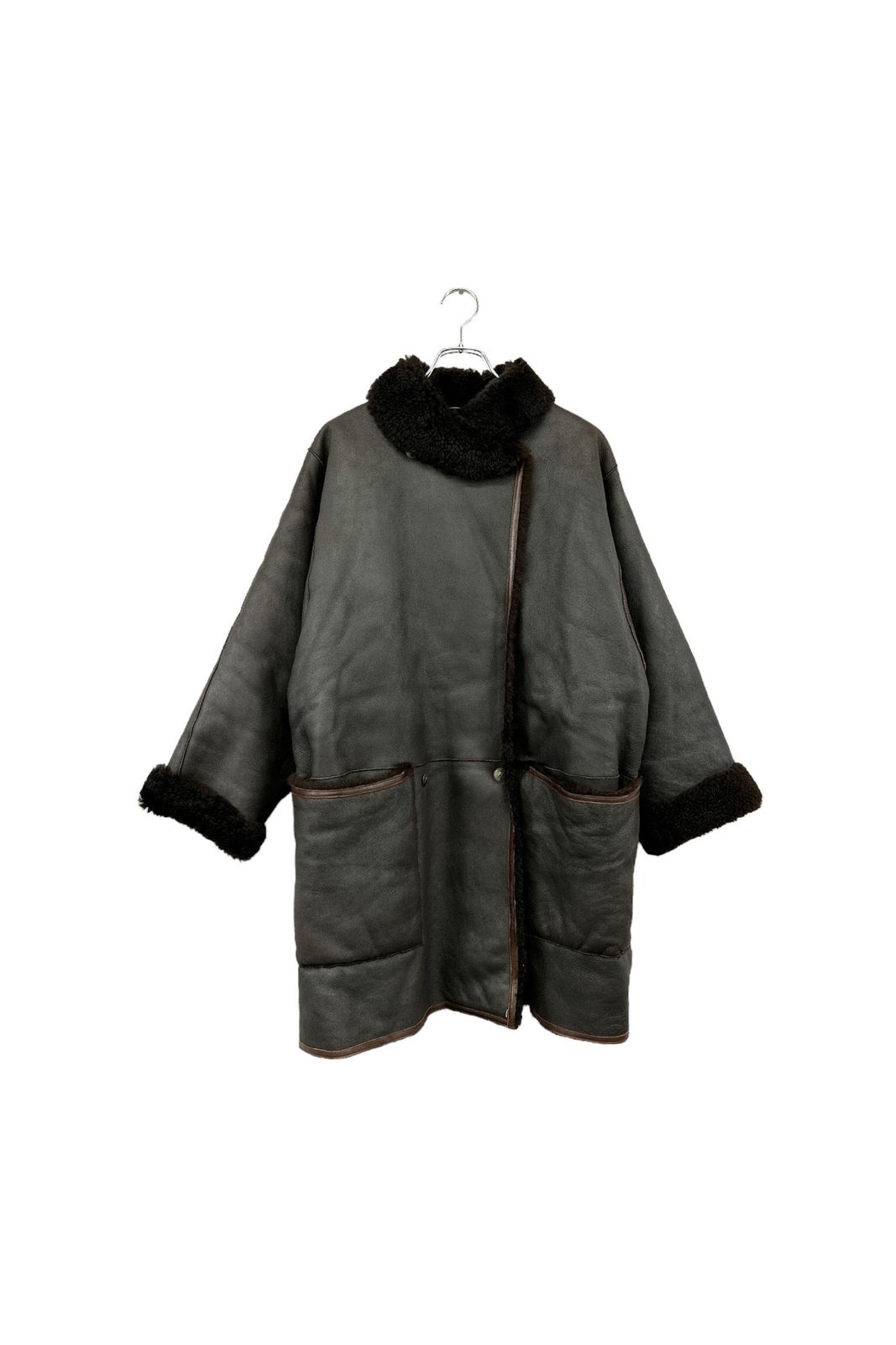 paolo tonali mouton leather coat パオロトナリ レザーコート ジャケット ムートン ヴィンテージ 単品 10