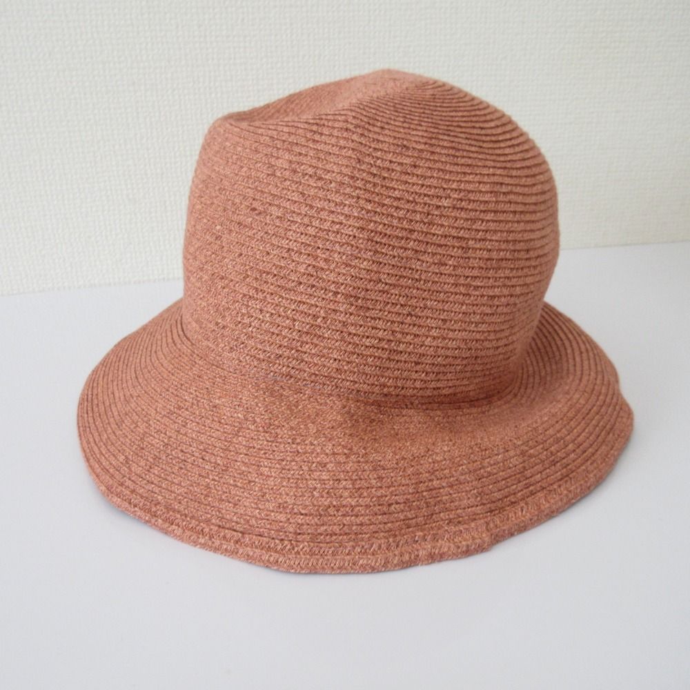 Special Make Up for CA4LA カシラ 海外製別注 NOVA2 UVカット ロングブリム ペーパーハット 帽子 KTF00049 ピンク レディース 古着