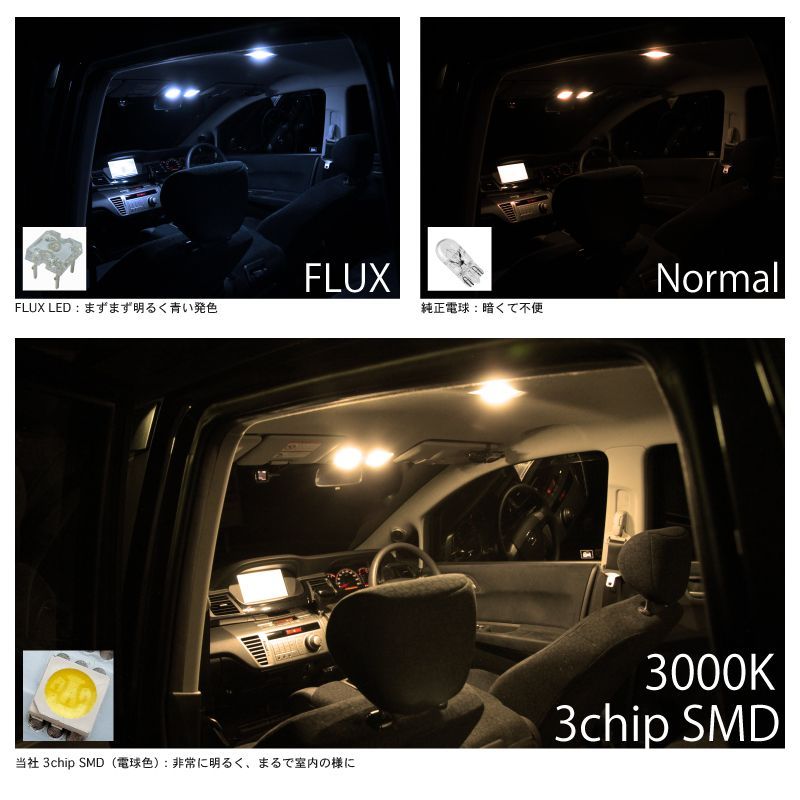 明るい電球色108発】 MF33S MRワゴンWit LED ルームランプ 2点セット [H25.7～] 【リビングの様な3000K程度】スズキ  車中泊 基板タイプ 圧倒的な発光数 3chip SMD 室内灯 - メルカリ