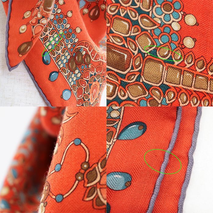 美品】HERMES エルメス スカーフ カレジェアン140 PARURES DES