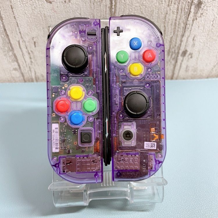 洗濯機可 JOY-CON (L)/(R) スケルトンカスタム クリアパープル - 通販