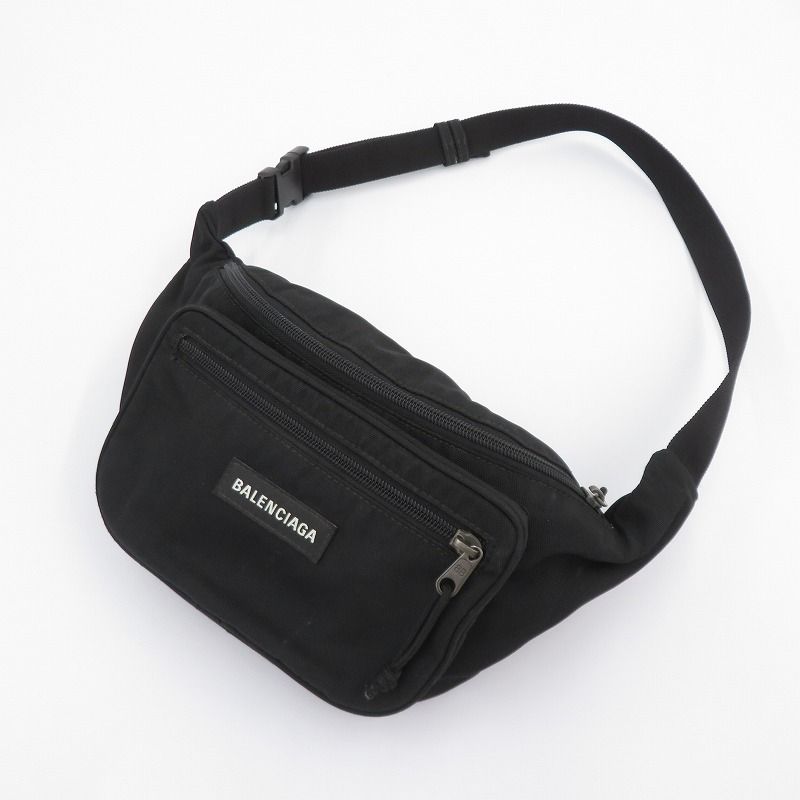 瀬戸大橋店 BALENCIAGA | バレンシアガ ボディバッグ エクスプローラー ベルトバッグ 482389 1000 Y 568008 ブラック 122
