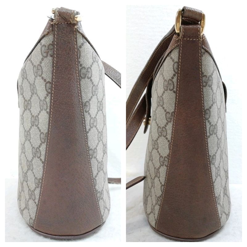 グッチ オールドグッチ PVCレザー ショルダーバッグ GUCCI - 【美品】GUCCI オールドグッチ PVC レザー GG