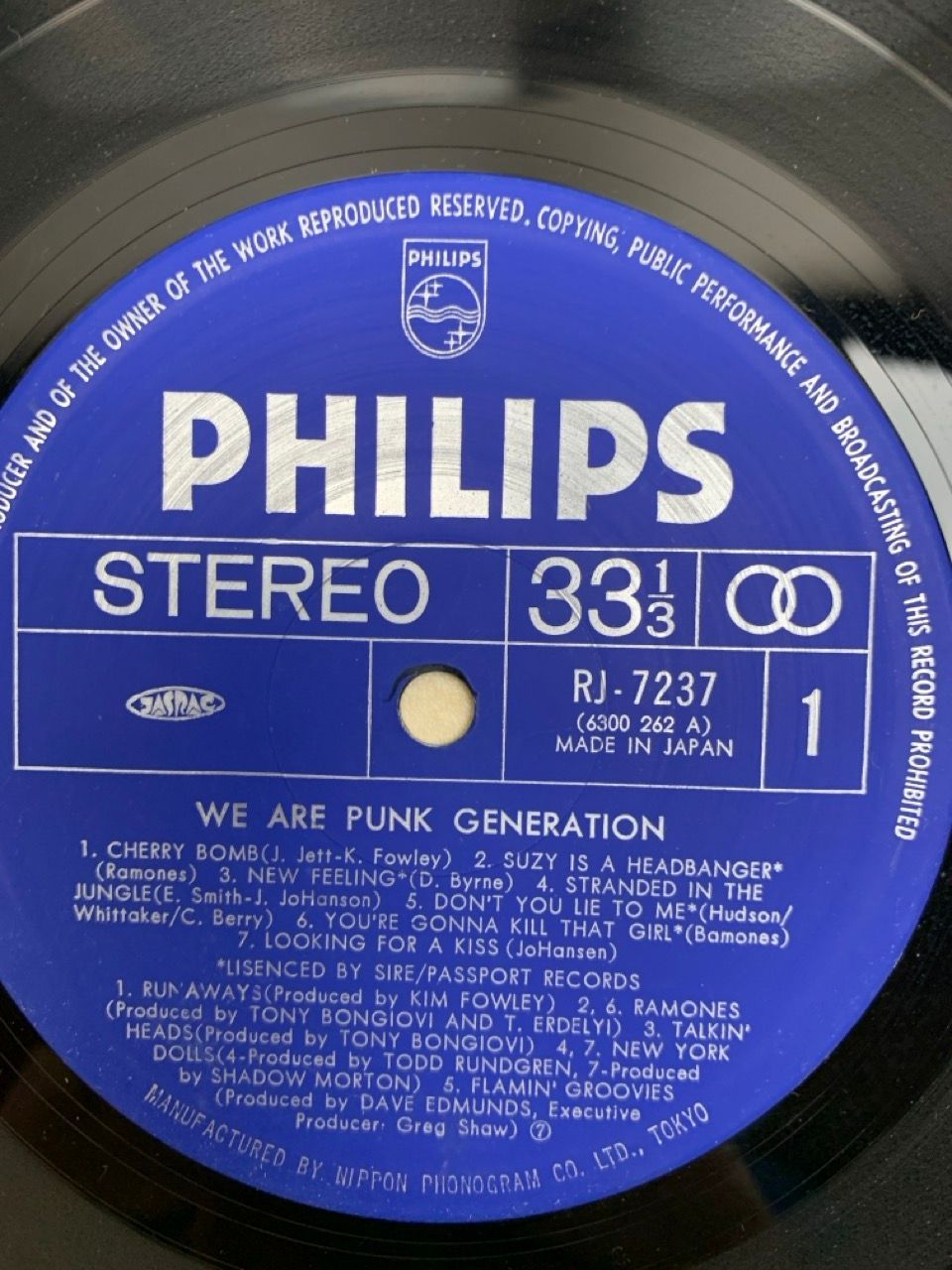 LP 帯付 ライナー欠 決定盤！これがパンクだ WE ARE PUNK GENERATION