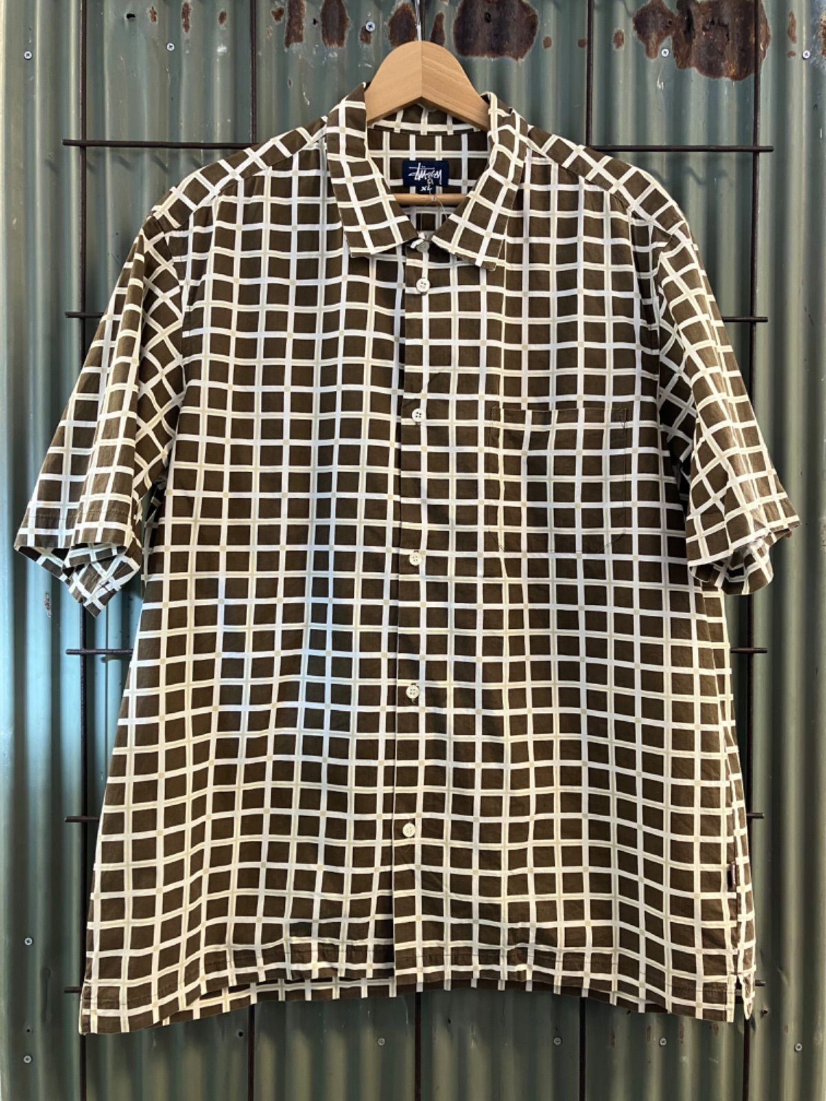 90’s Stussy Check Shirt ボックスシャツ usa製 90's Stussy Check Shirt ボックスシャツ usa製 メンズ