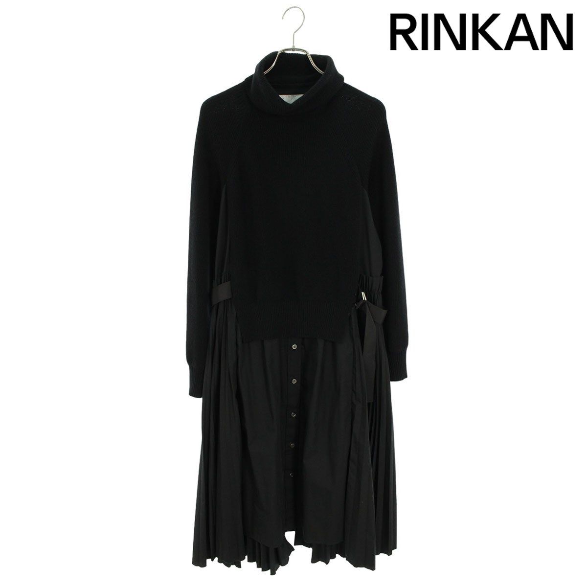 サカイ  Wool Knit Dress/SCW-044 ウールタートルネックニットドッキングプリーツワンピース レディース 2 【10/1～10/8 タイムセール開催】