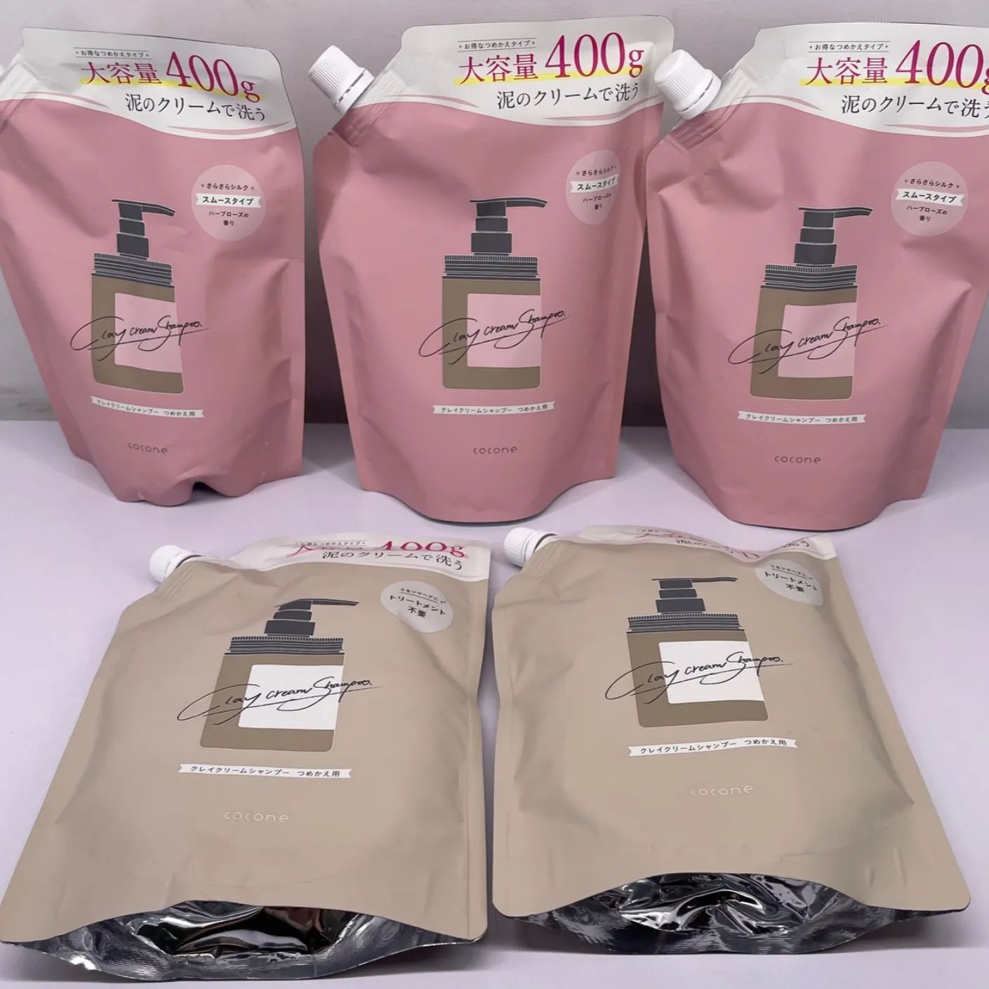 まとめ売り】ココネ クリームシャンプー 詰め替え 5個セット cocone
