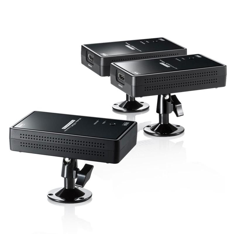 サンワサプライ HDMIエクステンダー ワイヤレス 2分配 最大30m延長 送信機×1 受信機×2セット VGA-EXWHD7N