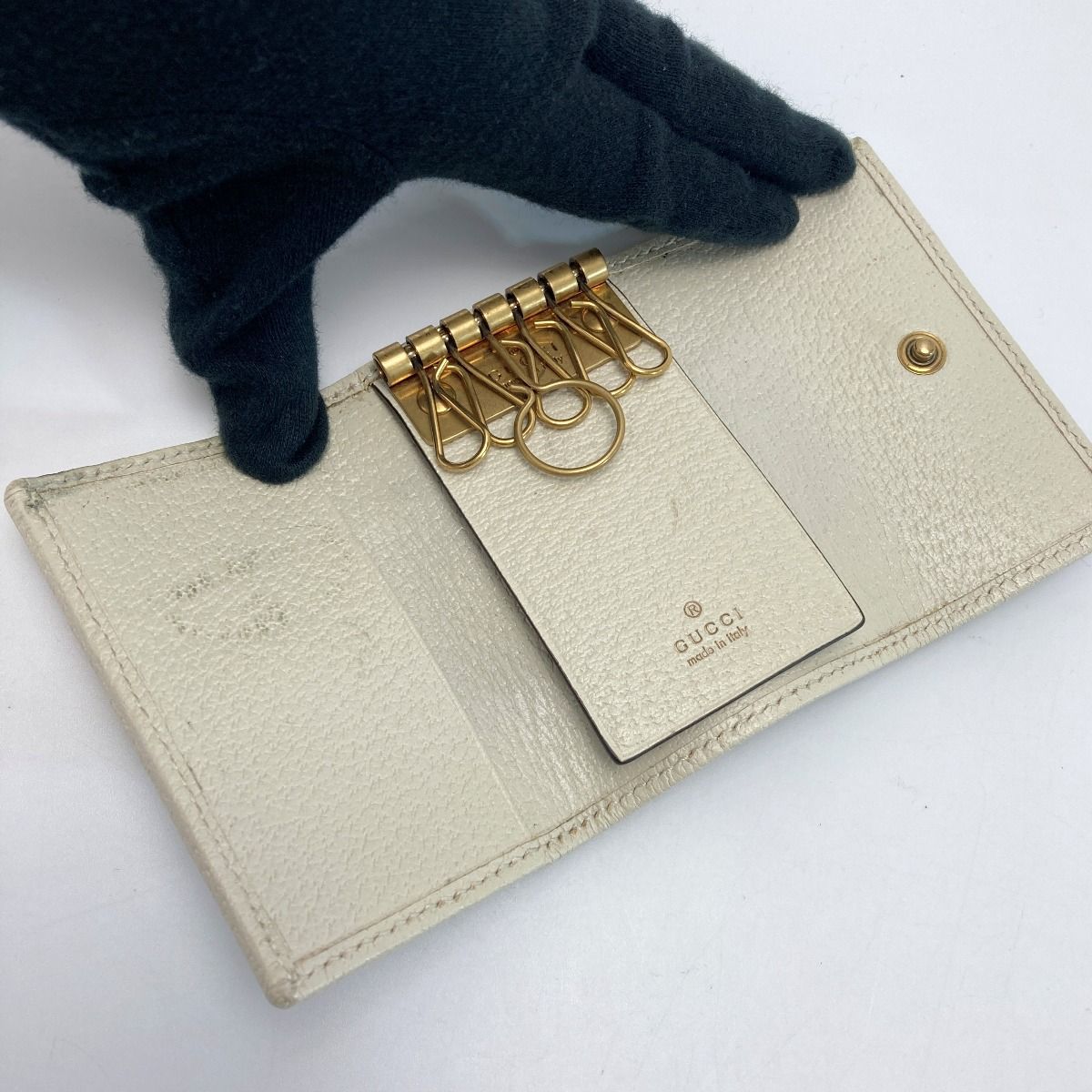 GUCCI グッチ GG オフィディア 6連キーケース シェリーライン 603732  