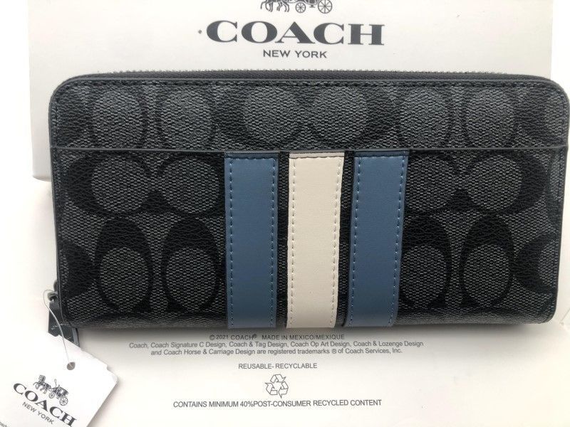 コーチ COACH 長財布 財布 シグネチャー アコーディオンラウンドジップウォレット 財布c120B F26070