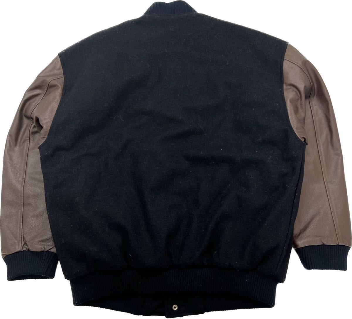 2002 FIFA ☆ KOREA JAPAN スタジャン 袖革 スタジアムジャンパー  