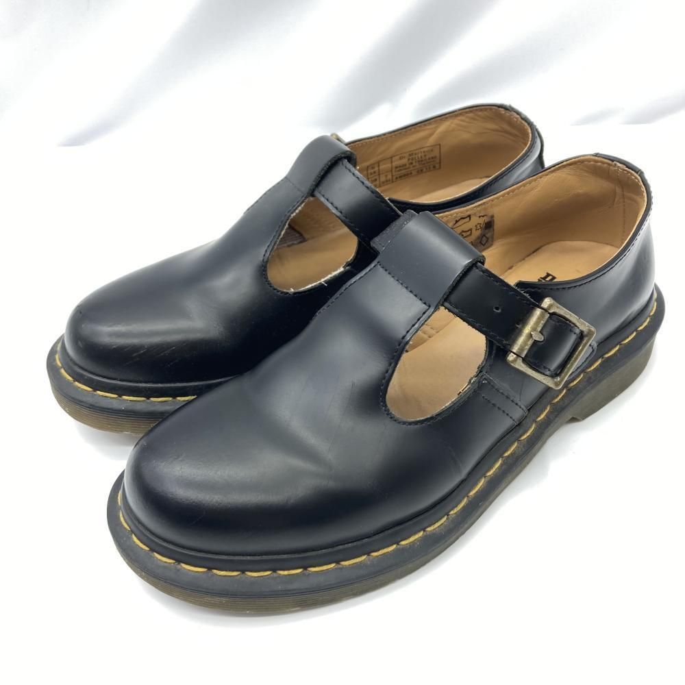 Dr.Martens POLLEY Tバーシューズ UK5 ドクターマーチン ブラック 19