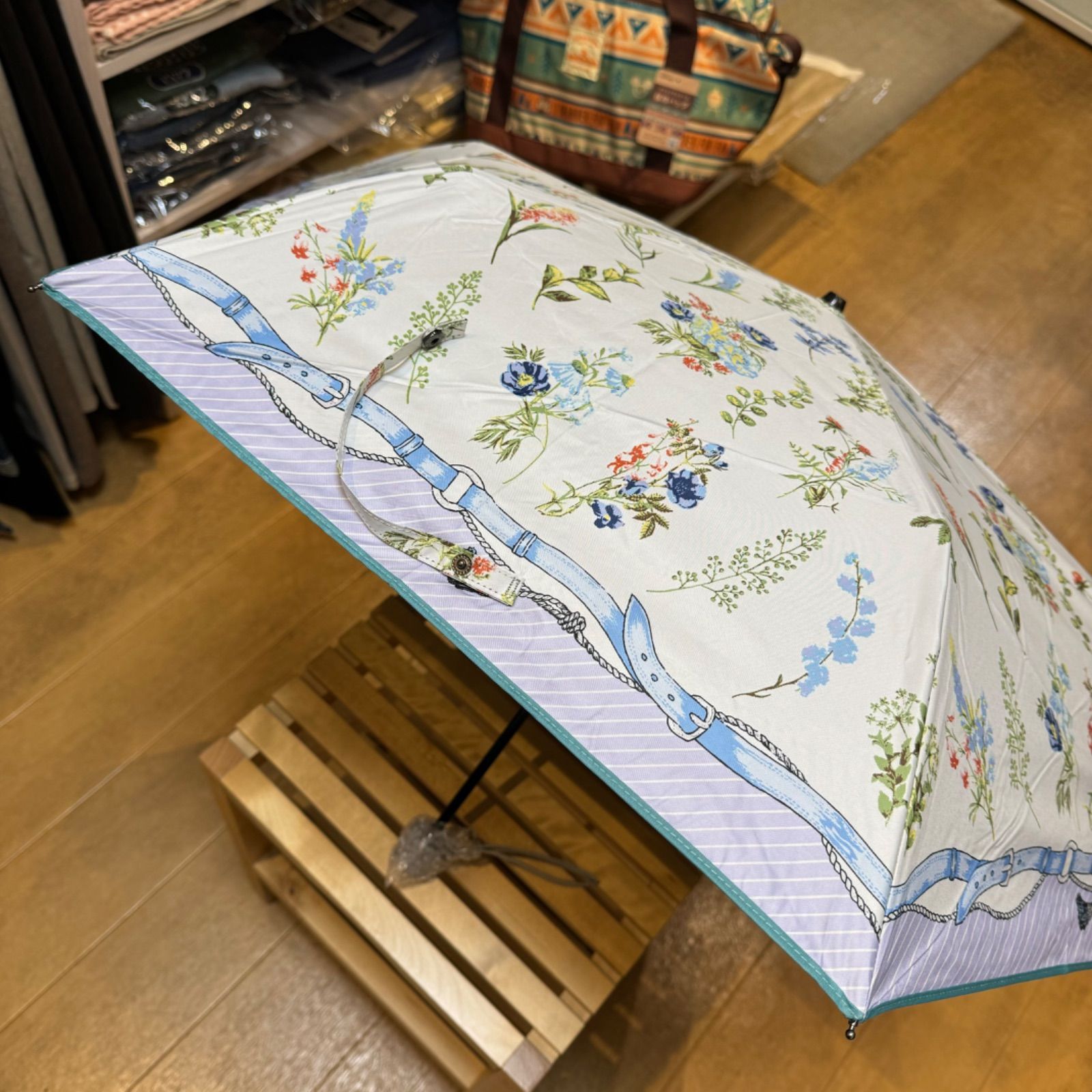 人気商品の入荷速報 入荷Now 新品Lune Jumelleルナジュメール晴雨兼用折り畳み傘日傘雨傘親骨 服＆ファッション小物
