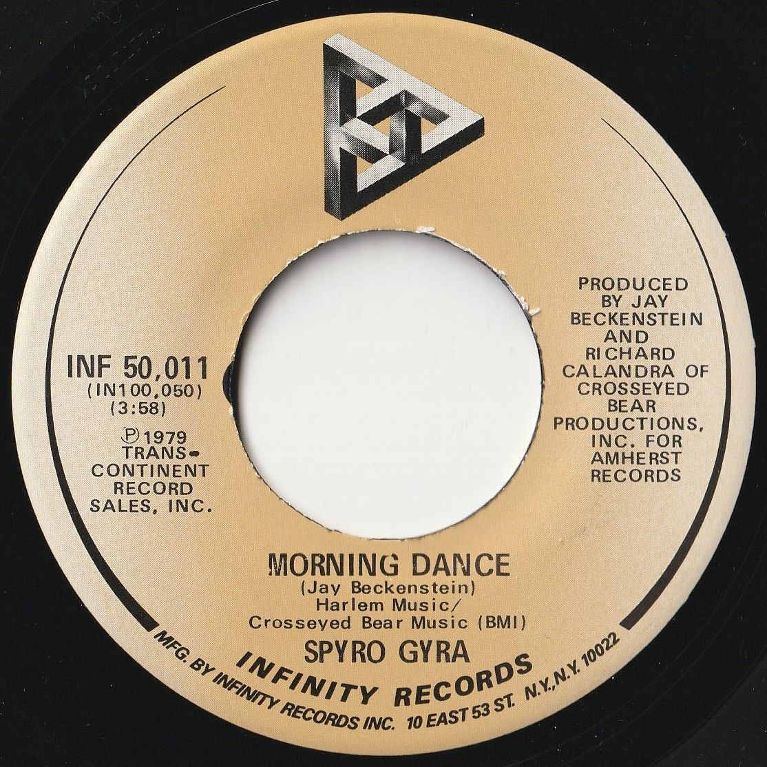 Spyro Gyra Morning Dance / Song For Lorraine Infinity US INF