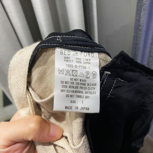 BED J.W.FORD ベッドフォード 19SS Wide Shorts ワイドリネン