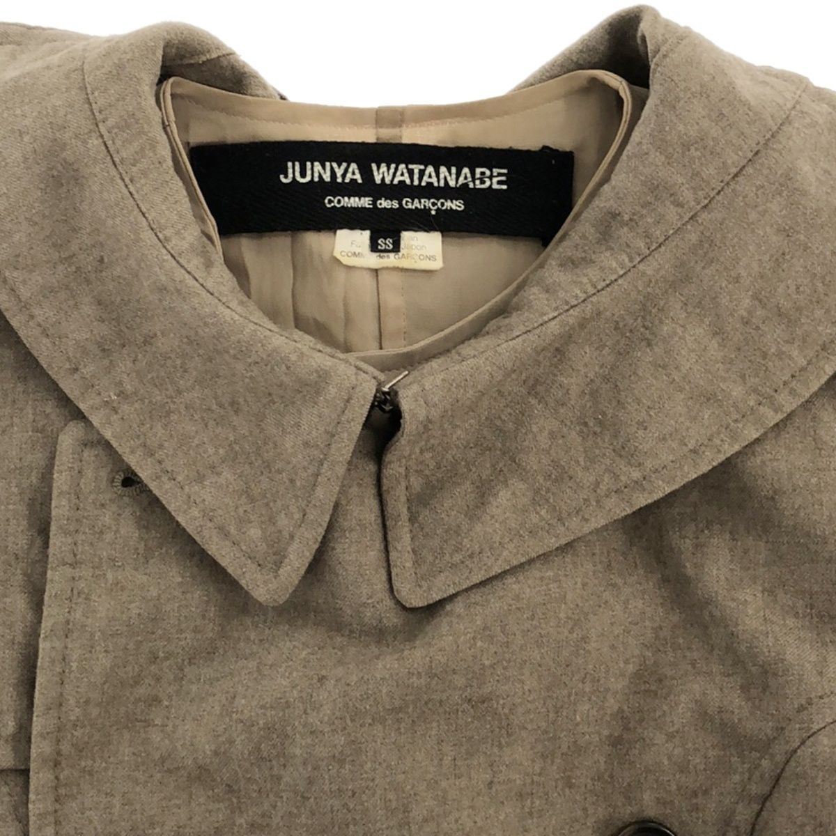 junya watanabeトレンチワンピースコムデギャルソンジュンヤワタナベ ジュンヤワタナベコムデギャルソン ショートトレンチコート