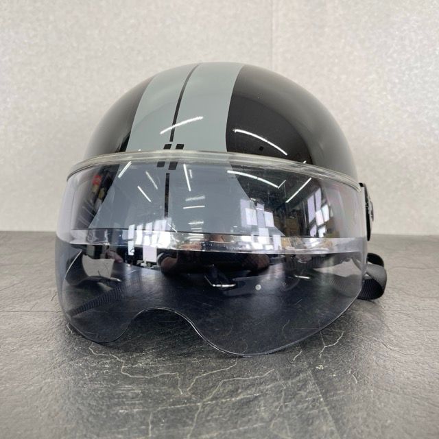 ハーフヘルメット 【中古】 LEAD リード O-ONE ブラック 125?以下用 フリーサイズ 57-60cm未満 PSCマーク有 バイク オートバイ / 92950