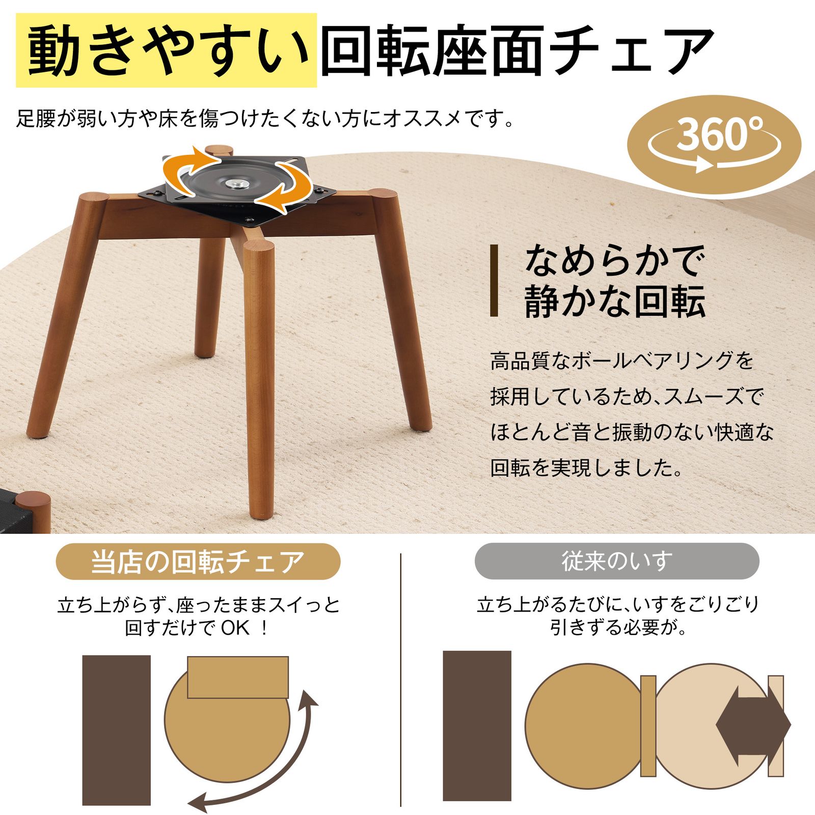 8%割 2脚 ダイニングチェア 2脚セット お掃除ロボット対応 肘付き ウィンザーチェア 天然木無垢材 オーク ハーフアーム 椅子 木製おしゃれ 北欧 頑丈 イス 食卓椅子 収納便利 360度回転 な座面