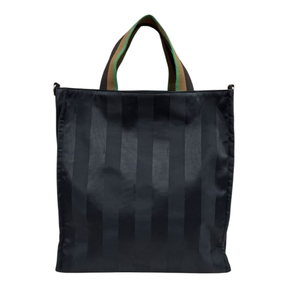 フェンディ ペカン トートバッグ ナイロン 7VA454 ブラック ユニ