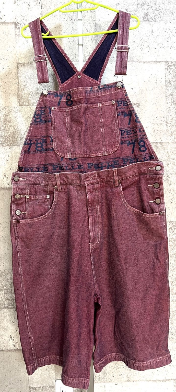PELLE PELLE ハーフパンツオーバーオール PELLE PELLE 2WAY オーバーオール/ハーフパンツ L メンズ