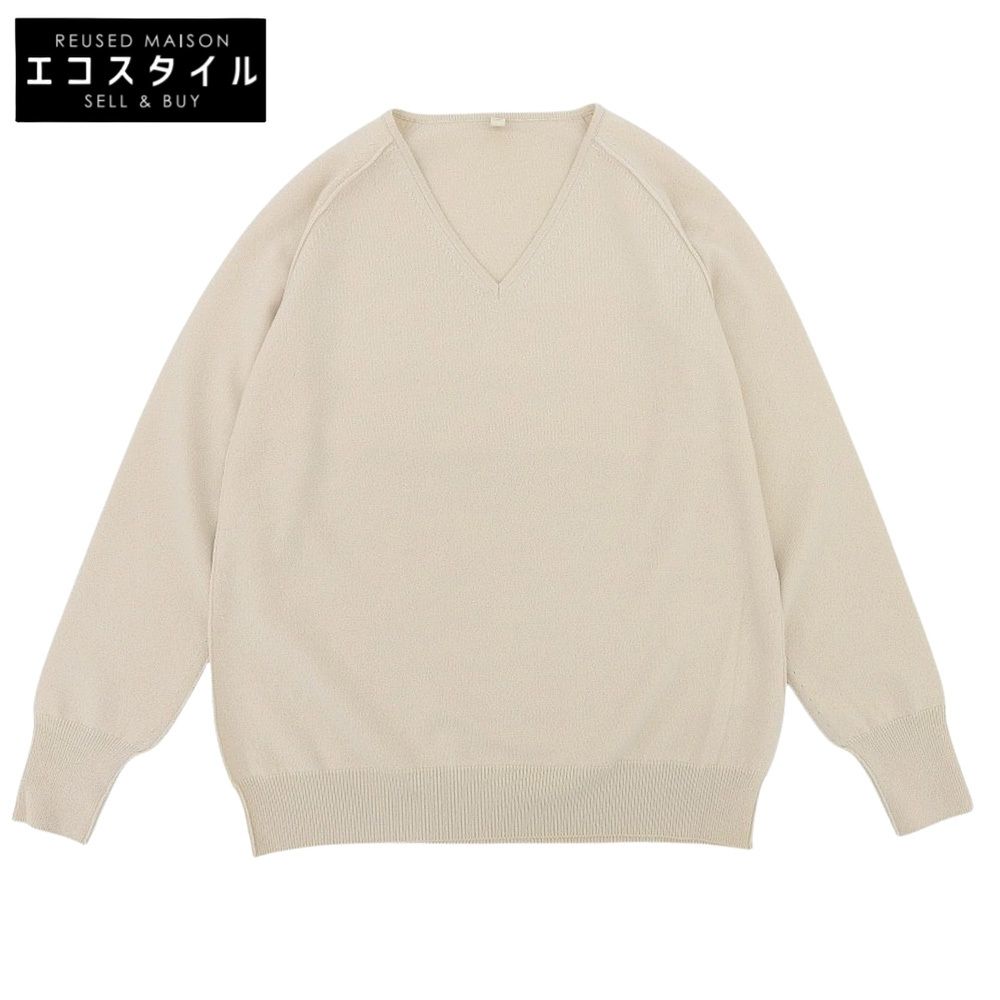TOYOBOSHI トウヨウボウシ カシミヤ Vネック セーター ニット トップス レディース ペールベージュ 2 08IT-BC0001 2