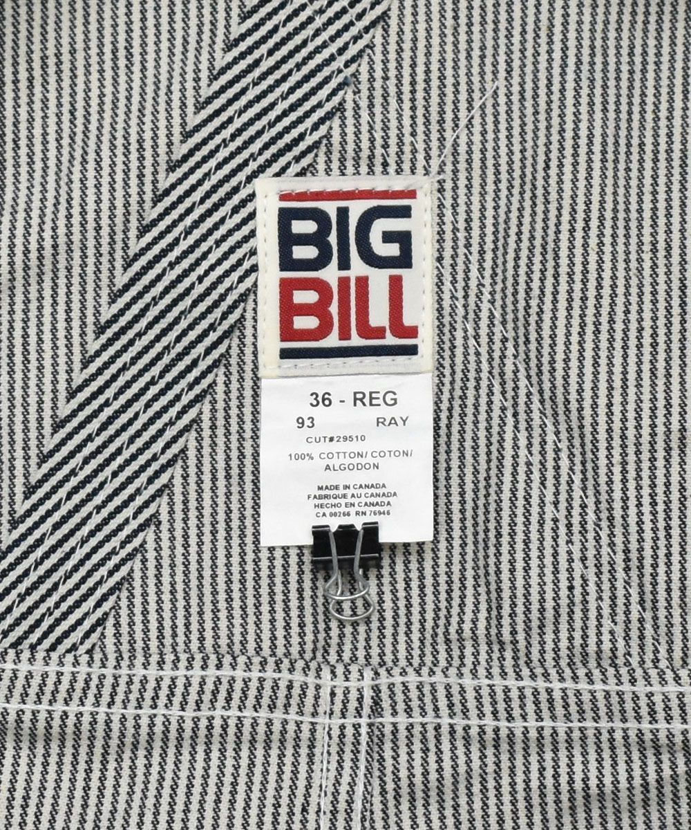 カナダ製 BIG BILL ビッグビル ヒッコリー オーバーオール 36 ...
