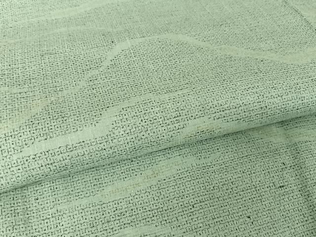 平和屋着物○本場結城紬 重要無形文化財 100亀甲 遠山文 正絹 逸品  