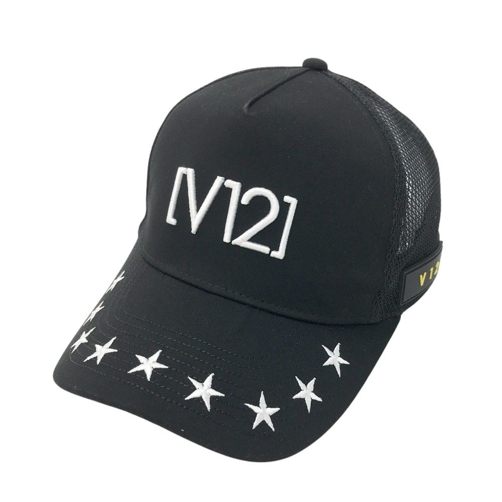 V12 ヴィトゥエルヴ  メッシュ キャップ 星柄 ブラック系  [240101339840] ゴルフウェア ストスト