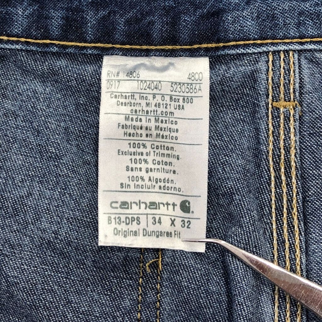  Carhartt カーハート デニム ペインターパンツ ブルー メンズ W 34 L 32 古着 V 4005 その他 メンズ