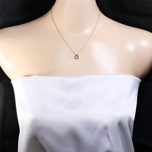 K10PG ネックレス necklace ダイヤ 0.03 総重量約1.3g 約39cm FORTGASGNV_COM_BR