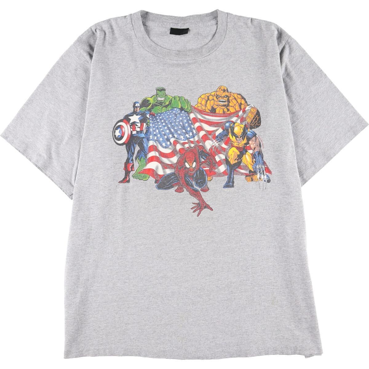 90年代 MARVEL COMICS マーベルコミック キャラクタープリントTシャツ メンズXL ヴィンテージ /eaa238039