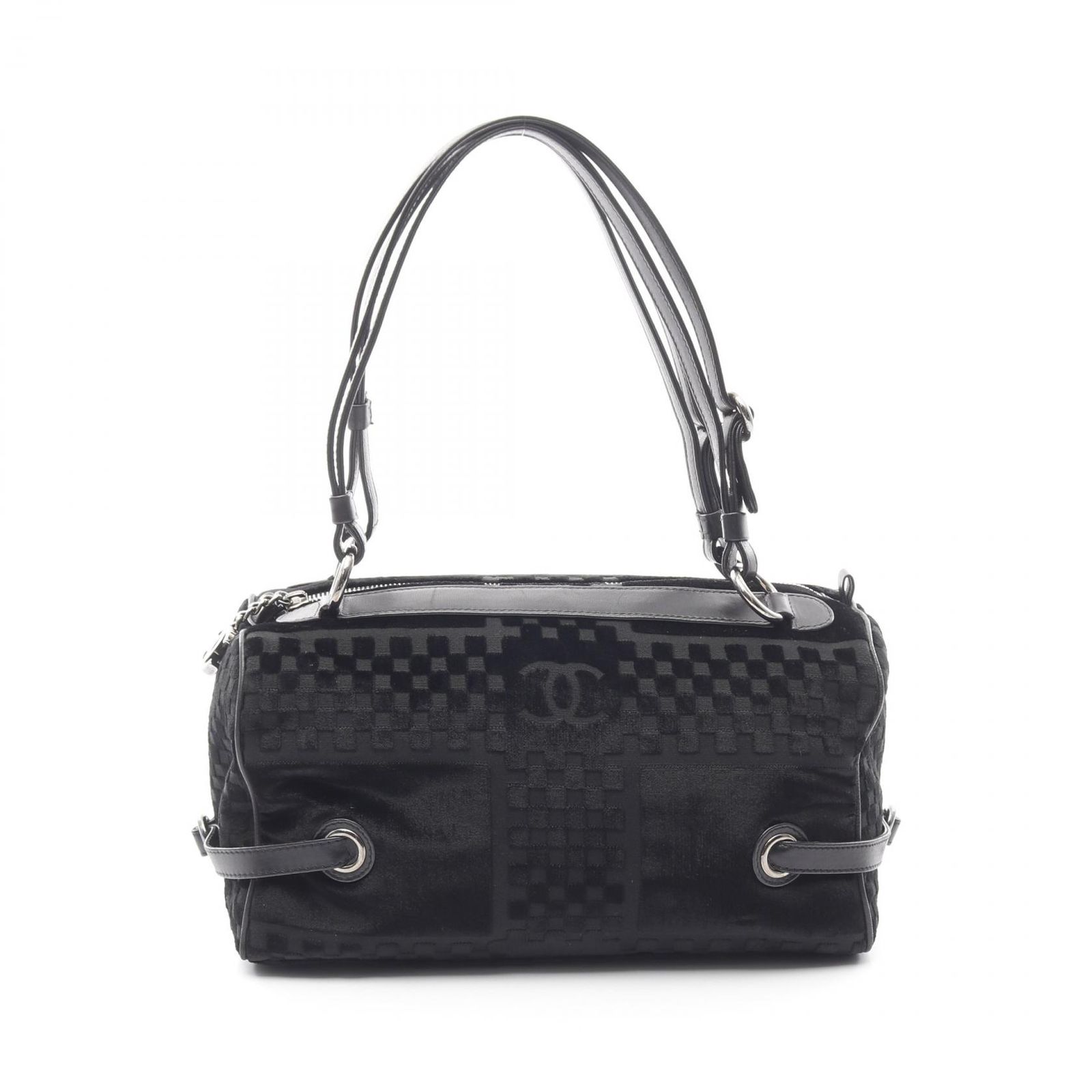 シャネル ココマーク ファブリック レザー ショルダーバッグ CHANEL - シャネル CHANEL ココマーク ショルダーバッグ バッグ