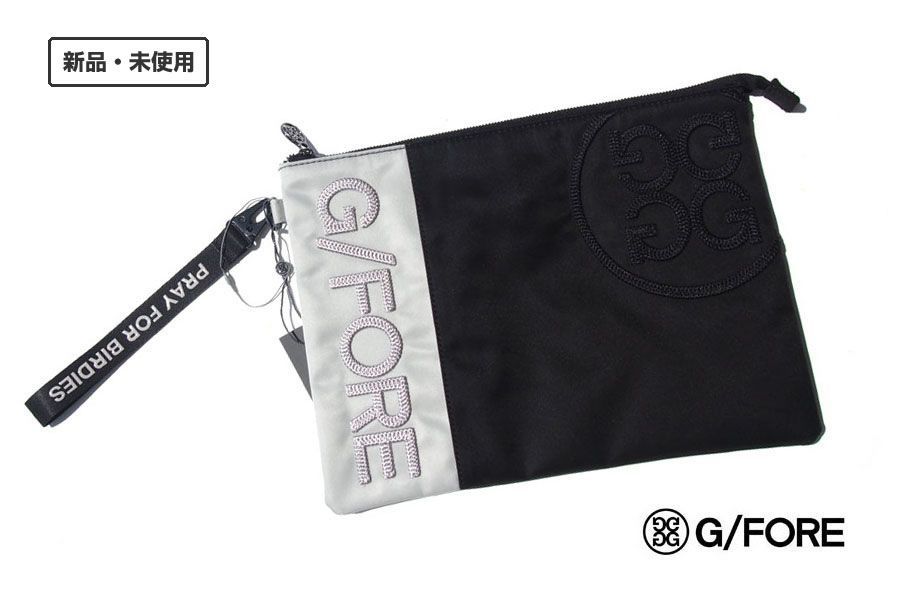 新品｜未使用｜ジーフォア｜G/FORE｜リモンタ社製ナイロン使用クラッチバッグ｜UNISEX LIMONTA/DAVIS｜グレー