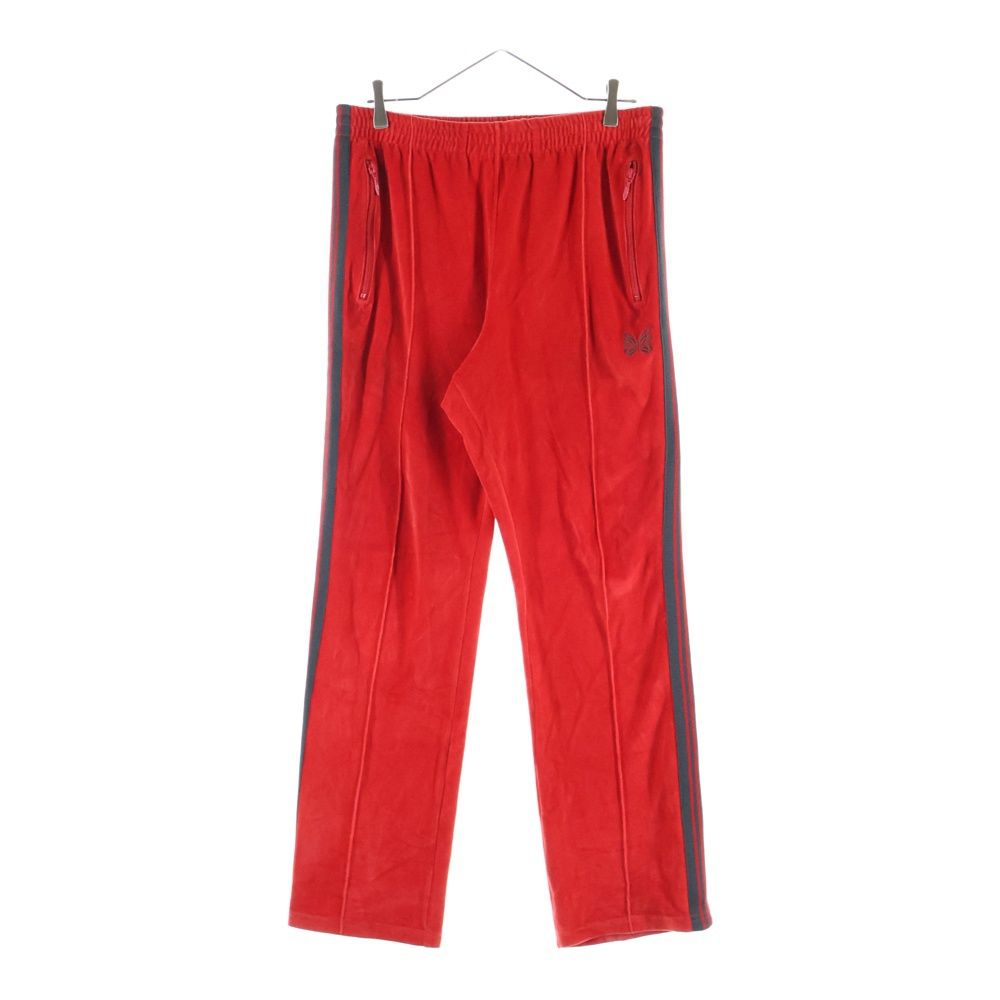 Needles ニードルス NARROW TRACK PANT - C|PE VELOUR ベロアナロートラックパンツ レッド NS253