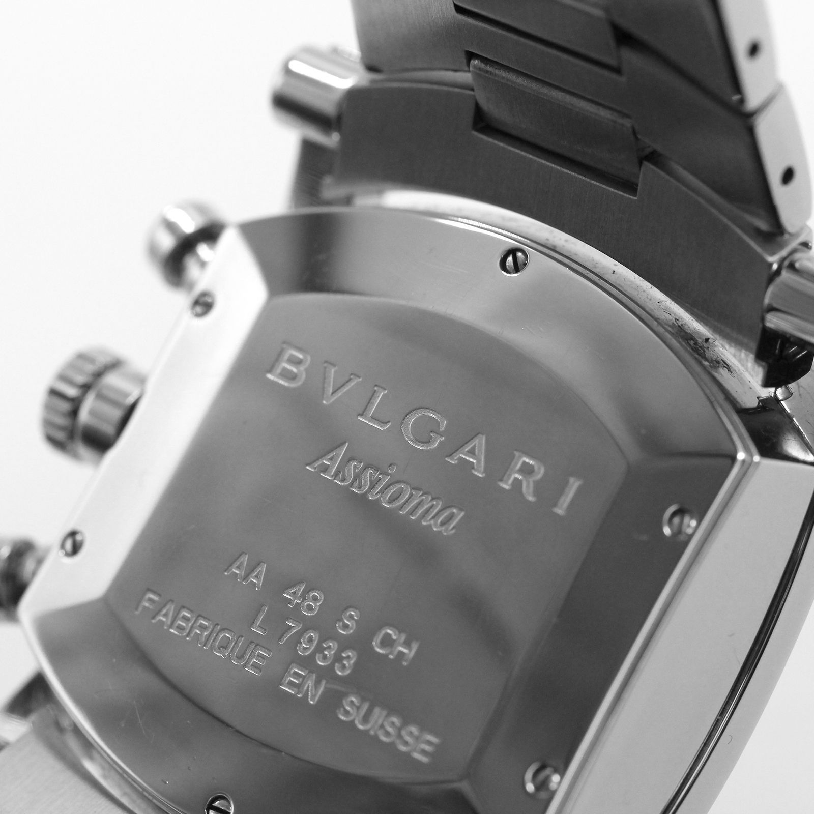 美品】BVLGARI ブルガリ アショーマ クロノ AA48SCH 腕時計 自動巻き 