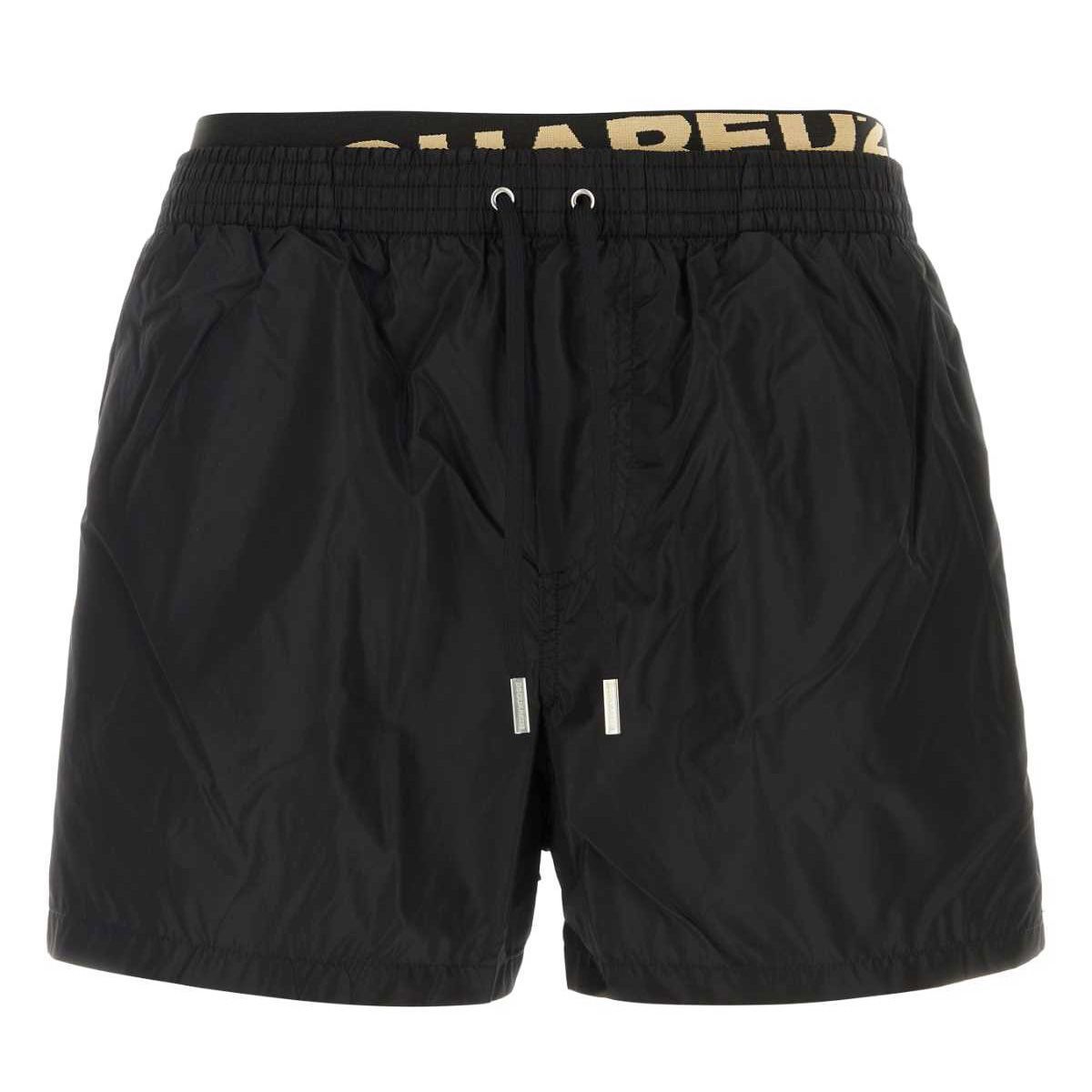8 DSQUARED2 ディースクエアード D7B645490 001 ブラック 海パン
