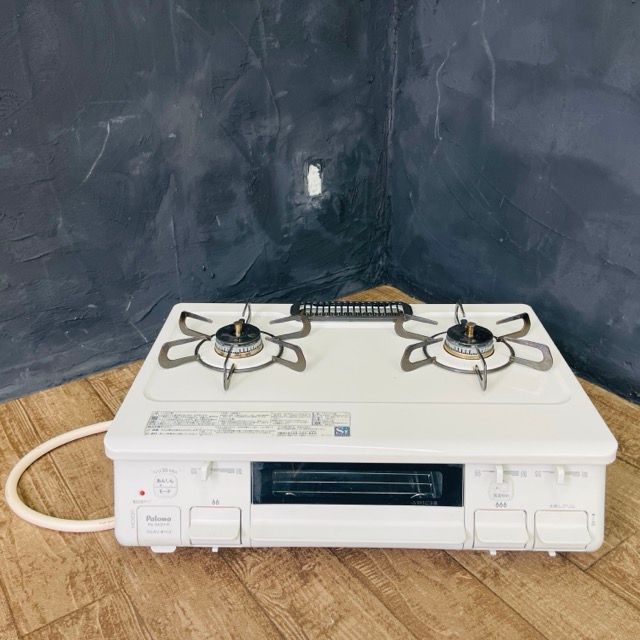 ガステーブル 2口 ガスコンロ 【】動作保証 Paloma パロマ PA-S42H-1R 
