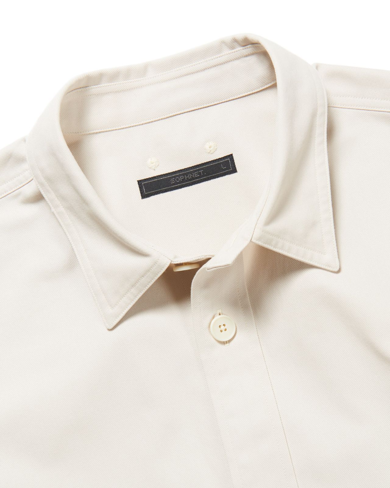 SOPHNET. HIGH TWISTED LIGHT TWILL OVERSIZED SHIRT SOPH-240023