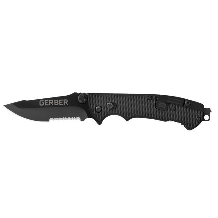 ガーバー G22-01870 ヒンダラー CLS コンビ刃 折畳み ナイフ ブラック ステンレス鋼 GRNハンドル GERBER F HINDERER