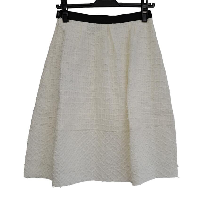 未使用 タグ付き エムズグレイシー スカート ホワイト 白 春夏