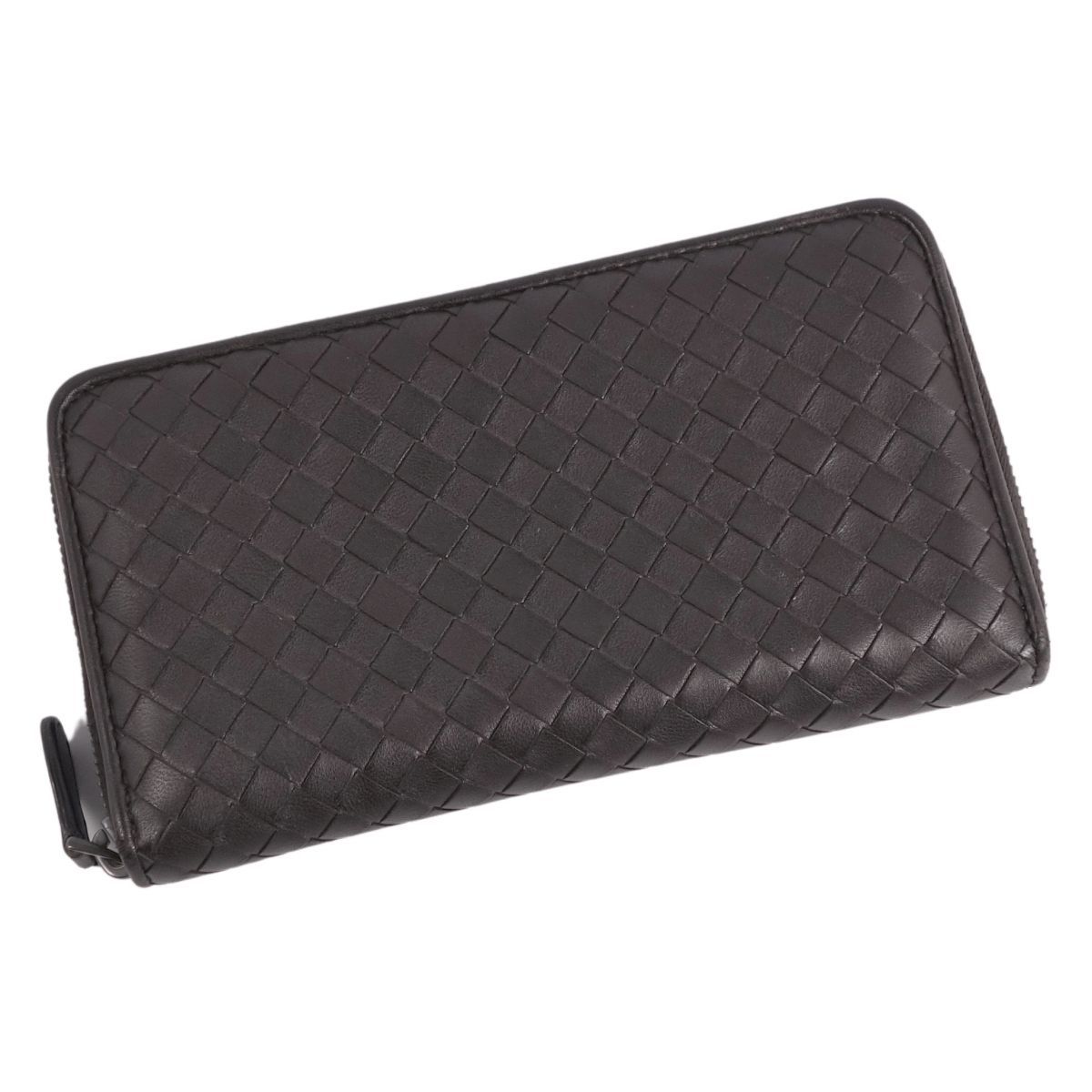 美品 ボッテガヴェネタ BOTTEGA VENETA 財布 長財布 ラウンドファ 