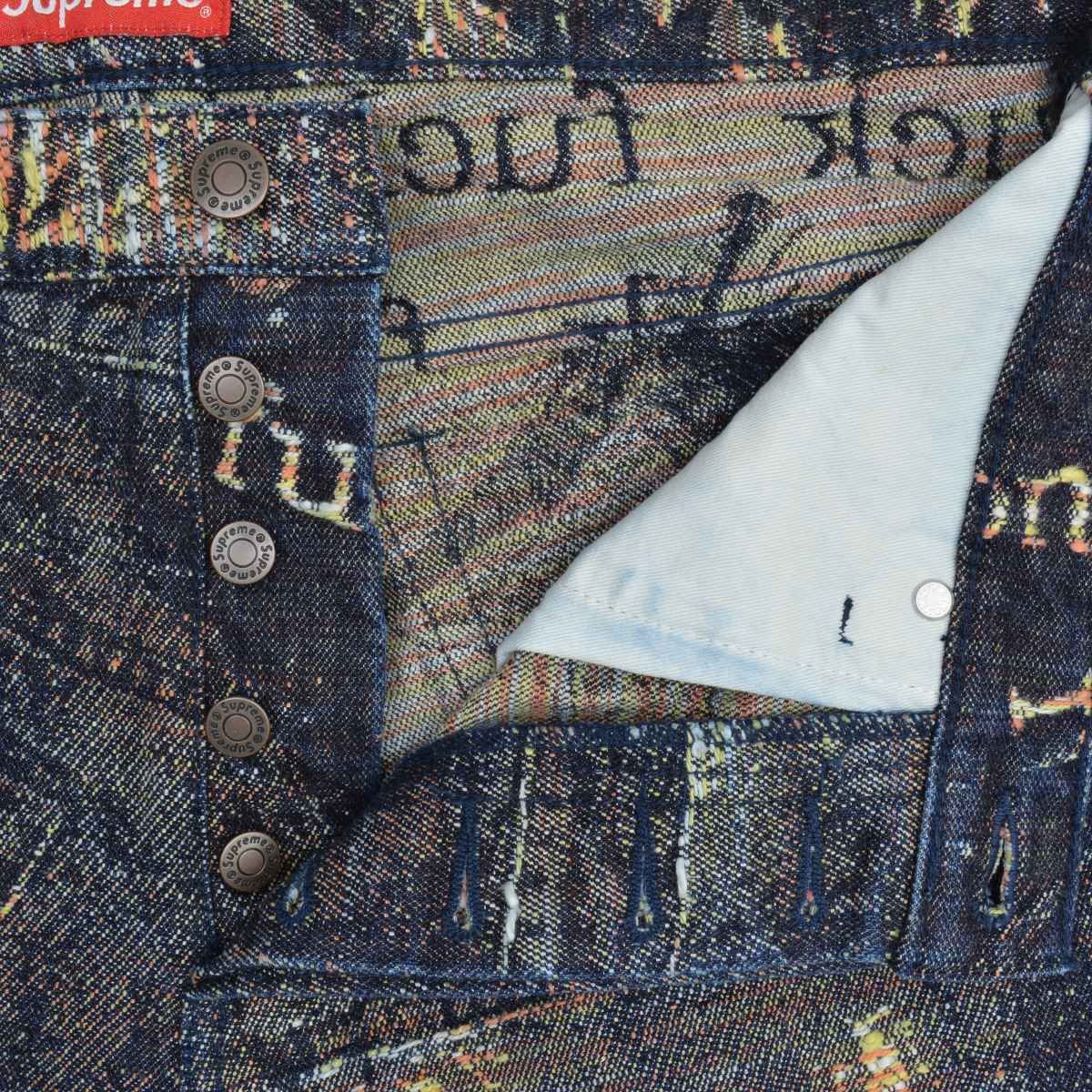 SUPREME】23SS Archive Denim Jacquard Regular Jeanデニムパンツ 
