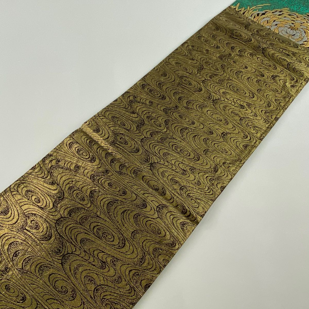 袋帯 美品 秀品 乱菊 金銀糸 箔 黒 六通 正絹 【中古】 - メルカリ